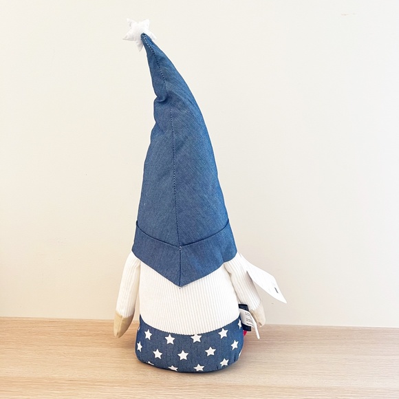 Rae Dunn 20" Weighted Gnome 4th of July USA Flag Heart Plush Star America Decor - Picture 5 of 6